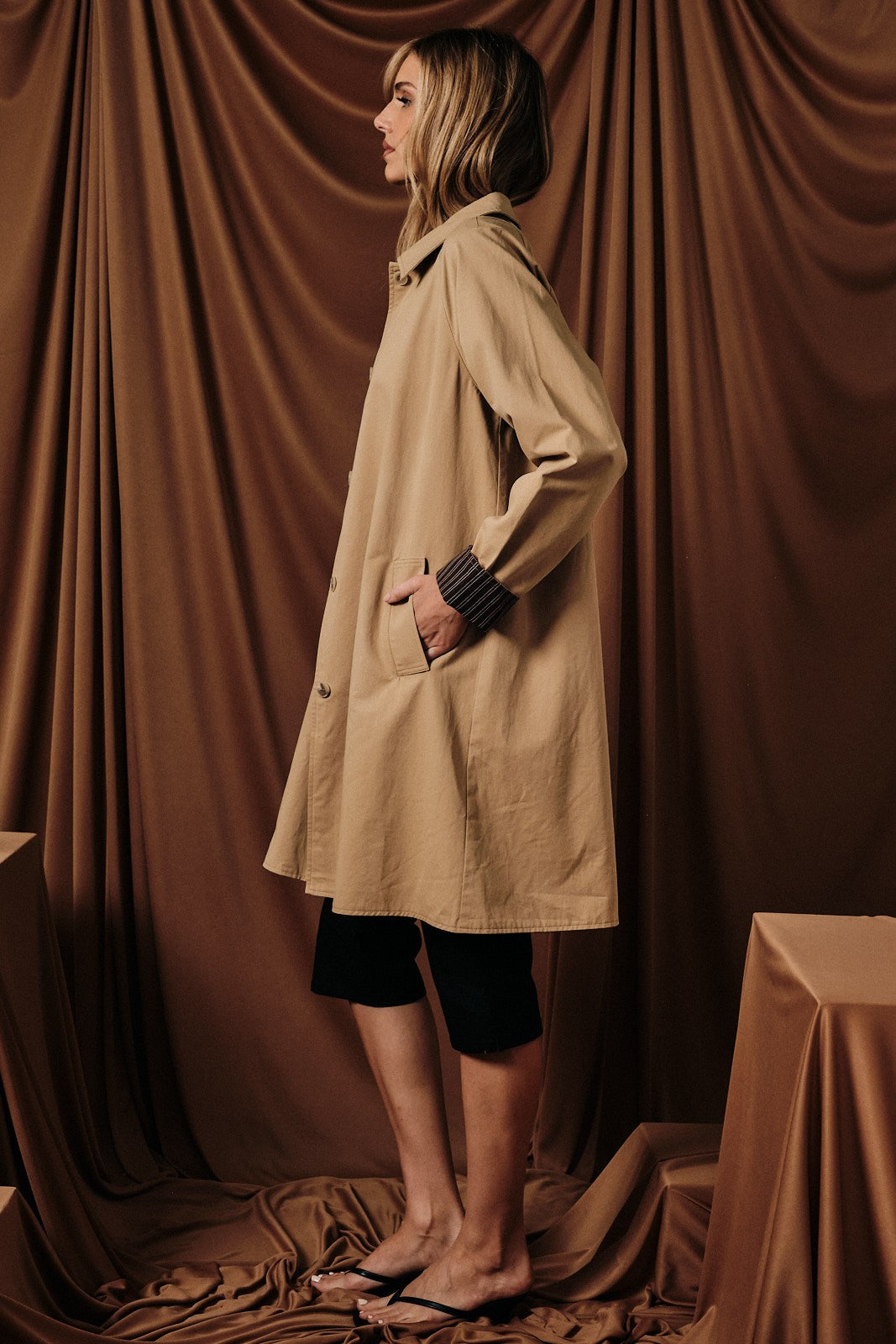 Lightweight Cotton Trench Coat