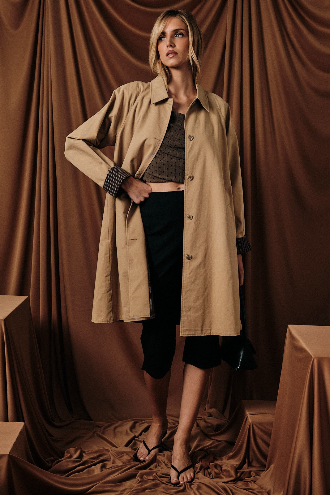 Lightweight Cotton Trench Coat